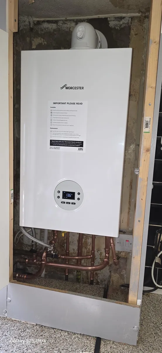 Worcester boiler — utility install
